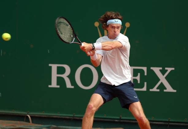 ROLEX MONTE-CARLO MASTERS QUALIFS PHOTOPQR NICE MATIN Jean François Ottonello ; Roquebrune-Cap-Martin ; 07 04 2024 ; ROLEX MONTE-CARLO MASTERS - Andrey Rublev a l entrainement Roquebrune-Cap-Martin France  Copyright: xPHOTOPQR NICExMATIN MAXPPPxJeanxFrançoisxOttonellox 20240407NIM5138 20240407NIM5138