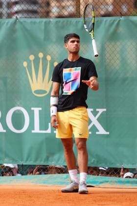 Carlos Alcaraz (Spa) TENNIS : Rolex Monte Carlo Masters - 07 04 2024 AntoineCouvercelle Panoramic 