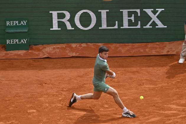 Tennis - Rolex Monte Carlo 2024 - ATP, Tennis Herren - Luca Nardi - Italie TENNIS - Rolex Monte Carlo 2024 - MC - 01 04 2024 ChrysleneCaillaud Panoramic 