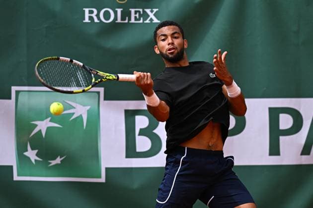 Monaco Rolex Masters - Practice Session Arthur Fils (FRA) during practice at the Monaco Rolex Masters in Monte Carlo, on April, 7, 2024. Photo by Corinne Dubreuil ABACAPRESS.COM Monaco Monaco  Copyright: xDubreuilxCorinne ABACAx