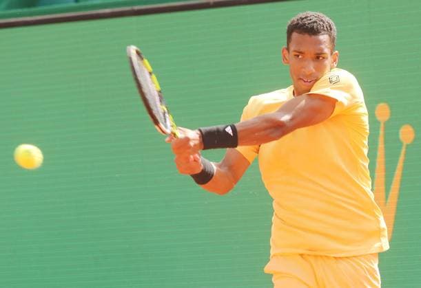 Monte-Carlo Rolex Master Tennis PHOTOPQR NICE MATIN Cyril Dodergny ; Roquebrune-cap-martin ; 08 04 2024 ; Roquebrune-cap-martin le 08 04 2024 - Monte-Carlo Country Club - Monte-Carlo Rolex Master 1000 Tennis - 1er tour - Le Canadien Felix AUGER-ALIASIME Roquebrune-cap-martin France  Copyright: xPHOTOPQR NICExMATIN MAXPPPxCyrilxDodergnyx 20240408NIM6759 20240408NIM6759