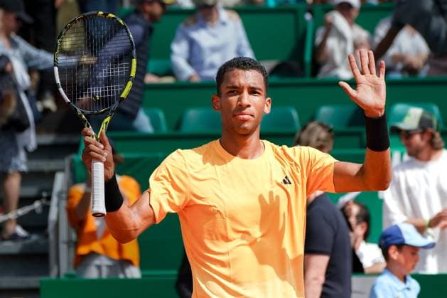 Felix Auger-Aliassime (Canada) TENNIS : Monaco Rolex Master 1000 - 1er tour - Monaco - 08 04 2024 NorbertScanella Panoramic 