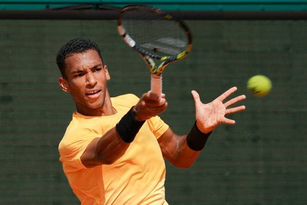 Felix Auger-Aliassime (Canada) TENNIS : Monaco Rolex Master 1000 - 1er tour - Monaco - 08 04 2024 NorbertScanella Panoramic 