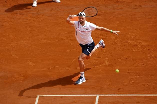 Grigor Dimitrov (Bulgarie) TENNIS : Monaco Rolex Master 1000 - 1er tour - Monaco - 08 04 2024 NorbertScanella Panoramic 