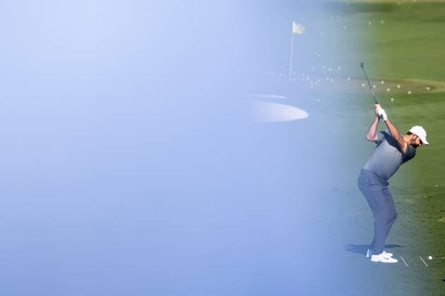 240408 Scottie Scheffler of the United States during practice at the range prior to the 2024 Masters Golf Tournament on April 8, 2024 in Augusta. Photo: Petter Arvidson BILDBYRAN kod PA PA0789 golf masters 1 bbeng the masters Augusta Copyright: PETTERxARVIDSON BB240408PA002