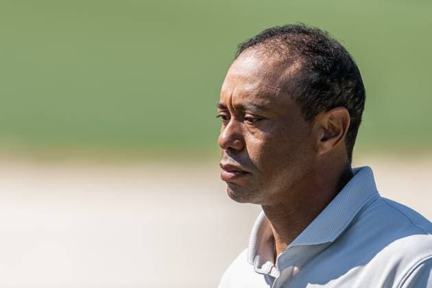 240408 Tiger Woods of the United States after a practice round prior to the 2024 Masters Golf Tournament on April 8, 2024 in Augusta. Photo: Petter Arvidson BILDBYRAN kod PA PA0789 golf masters 1 bbeng the masters Augusta Copyright: PETTERxARVIDSON BB240408PA008