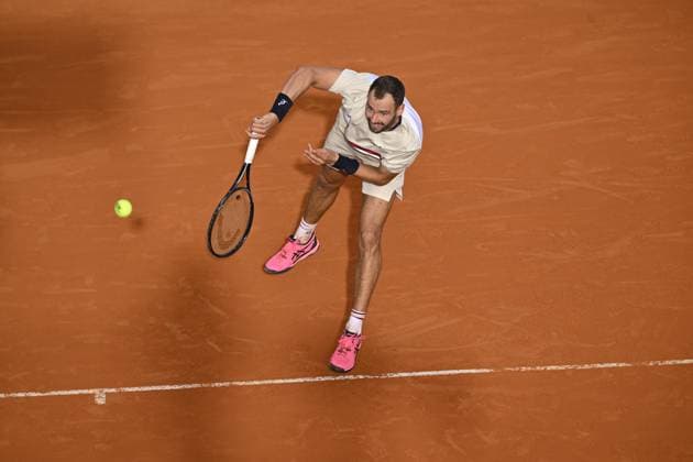 Tennis - Rolex Monte Carlo 2024 - ATP, Tennis Herren - Safiullin - Russie TENNIS - Rolex Monte Carlo 2024 - MC - 08 04 2024 ChrysleneCaillaud Panoramic 