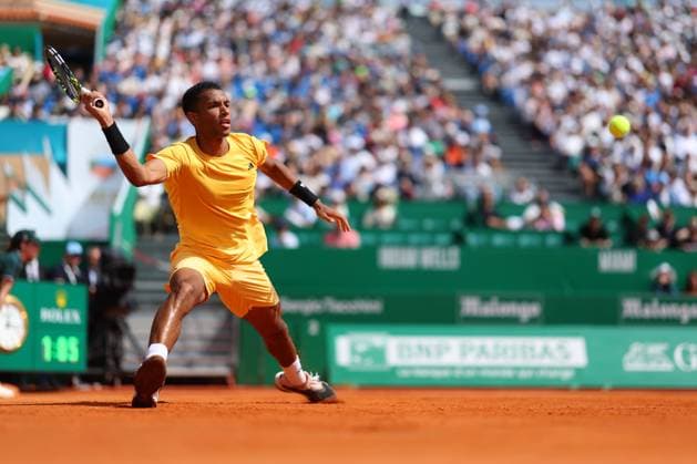 Felix Auger Aliassime (Can) TENNIS : Rolex Monte Carlo Masters - 08 04 2024 AntoineCouvercelle Panoramic 