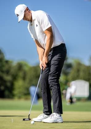 240408 Ludvig Aberg of Sweden during practice prior to the 2024 Masters Golf Tournament on April 8, 2024 in Augusta. Photo: Petter Arvidson BILDBYRAN kod PA PA0789 golf masters 1 bbeng the masters Augusta sverige Copyright: PETTERxARVIDSON BB240408PA069