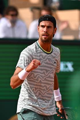 Monaco Rolex Masters Karen Khachanov (RUS) during his first round match at the Monaco Rolex Masters in Monte Carlo, on April, 8, 2024. Photo by Corinne Dubreuil ABACAPRESS.COM Monaco Monaco  Copyright: xDubreuilxCorinne ABACAx