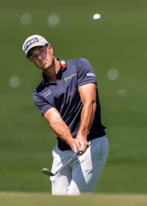 240408 Viktor Hovland of Norway during practice prior to the 2024 Masters Golf Tournament on April 8, 2024 in Augusta. Photo: Petter Arvidson BILDBYRAN kod PA PA0789 golf masters 1 bbeng the masters Augusta norge Copyright: PETTERxARVIDSON BB240408PA154