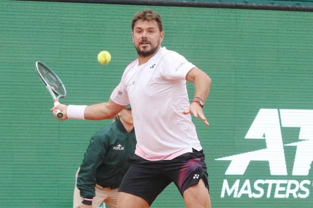 Monte-Carlo Rolex Master Tennis PHOTOPQR NICE MATIN Cyril Dodergny ; Roquebrune-cap-martin ; 09 04 2024 ; Roquebrune-cap-martin le 09 04 2024 - Monte-Carlo Country Club - Monte-Carlo Rolex Master 1000 Tennis - 2eme tour - Stan WAWRINKA vs Alex DE MINAUR April 9th 2024. Monte-Carlo Rolex Masters under the rain Roquebrune-cap-martin France  Copyright: xPHOTOPQR NICExMATIN MAXPPPxCyrilxDodergnyx 20240409NIM8890 20240409NIM8890