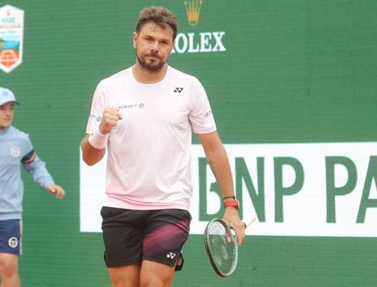 Monte-Carlo Rolex Master Tennis PHOTOPQR NICE MATIN Cyril Dodergny ; Roquebrune-cap-martin ; 09 04 2024 ; Roquebrune-cap-martin le 09 04 2024 - Monte-Carlo Country Club - Monte-Carlo Rolex Master 1000 Tennis - 2eme tour - Stan WAWRINKA vs Alex DE MINAUR April 9th 2024. Monte-Carlo Rolex Masters under the rain Roquebrune-cap-martin France  Copyright: xPHOTOPQR NICExMATIN MAXPPPxCyrilxDodergnyx 20240409NIM8894 20240409NIM8894