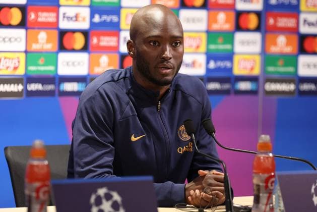Sport Bilder des Tages PSG - BARCELONE PHOTOPQR LE PARISIEN Le Parisien Arnaud Journois ; POISSY ; 09 04 2024 ; FOOTBALL , LIGUE DES CHAMPIONS UEFA , QUARTS DE FINALE ALLER , 09 04 2024 PARIS SG - FC BARCELONE ENTRAINEMENT DE VEILLE DE MATCH DU PSG AU CAMPUS PSG A POISSY CONFERENCE DE PRESSE DE DANILO PEREIRA PHOTO LE PARISIEN ARNAUD JOURNOIS Poissy, Paris-subrub, France, april 9th 2024 PSG at press conference, PK, Pressekonferenz a day before its champions league match against Barcelona POISSY 78 France  Copyright: xPHOTOPQR LExPARISIEN MAXPPPxLexParisienx xArnaudxJournoisx 20240409LPA9150 20240409LPA9150