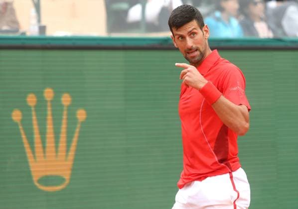 Sport Bilder des Tages Monte-Carlo Rolex Master Tennis PHOTOPQR NICE MATIN Cyril Dodergny ; Roquebrune-cap-martin ; 09 04 2024 ; Roquebrune-cap-martin le 09 04 2024 - Monte-Carlo Country Club - Monte-Carlo Rolex Master 1000 Tennis - 2eme tour - Le Serbe et numero 1 mondial, Novak DJOKOVIC Roquebrune-cap-martin France  Copyright: xPHOTOPQR NICExMATIN MAXPPPxCyrilxDodergnyx 20240409NIM9303 20240409NIM9303