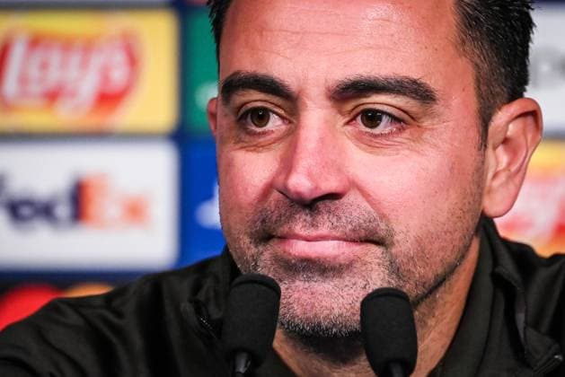 April 9, 2024, Paris, France, France: Xavier HERNANDEZ CREUS (Xavi) of Barcelona during a FC Barcelona, Barca press conference, PK, Pressekonferenz at Parc des Princes Stadium on April 09, 2024 in Paris, France. Paris France - ZUMAm308 20240409_zsp_m308_004 Copyright: xMatthieuxMirvillex
