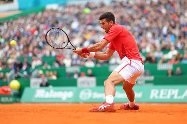 Novak Djokovic (Ser) TENNIS : Rolex Monte Carlo Masters - 09 04 2024 AntoineCouvercelle Panoramic 
