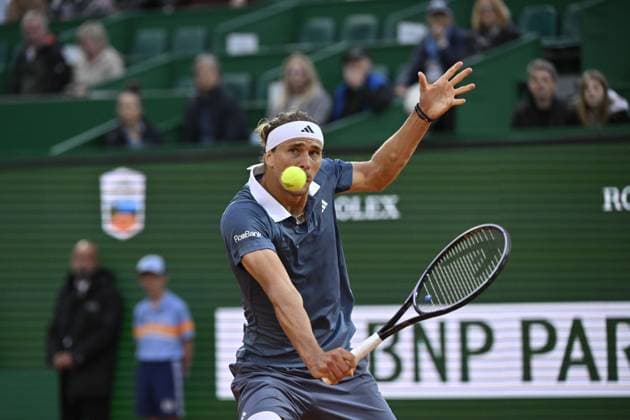 Tennis - Rolex Monte Carlo 2024 - ATP, Tennis Herren - Alexander Zverev - Allemagne TENNIS - Rolex Monte Carlo 2024 - MC - 099 04 2024 ChrysleneCaillaud Panoramic 