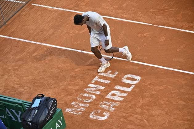 Tennis - Rolex Monte Carlo 2024 - ATP, Tennis Herren - Gael Monfils - France TENNIS - Rolex Monte Carlo 2024 - MC - 099 04 2024 ChrysleneCaillaud Panoramic 