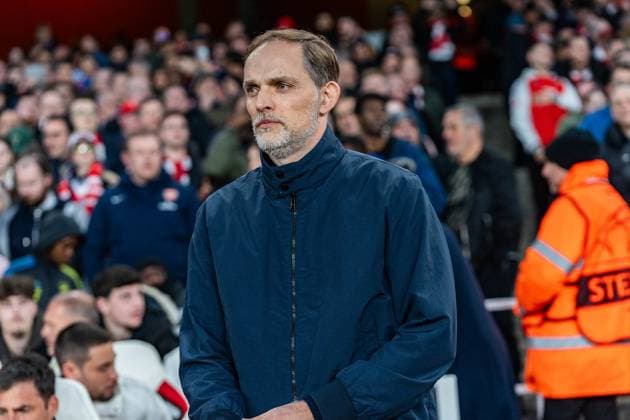 Thomas Tuchel (FC Bayern Muenchen, Chef-Trainer) FC Arsenal vs. FC Bayern Muenchen , Fussball, UEFA Champions League, Viertelfinale, 09.04.2024 FC Arsenal vs. FC Bayern Muenchen , Fussball, UEFA Champions League, Viertelfinale, 09.04.2024 London Copyright: xEibner-Pressefoto BahhoxKarax EP_FCB