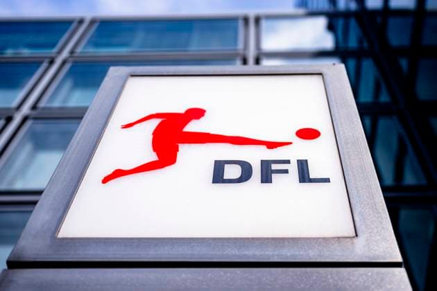 Fußball, Deutsche Fußball Liga GmbH, DFL: Eingangsbereich der Zentrale der DFL in Frankfurt. *** Soccer, Deutsche Fußball Liga GmbH, DFL Entrance area of the DFL headquarters in Frankfurt Copyright: xDavidxInderliedx