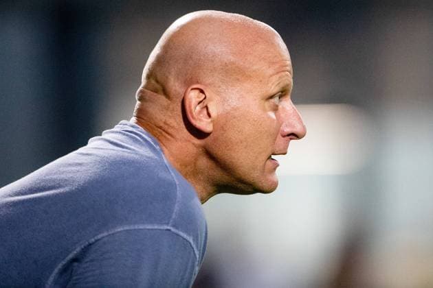 SOCCER - 2. Liga, Leoben vs Vienna LEOBEN,AUSTRIA,25.AUG.23 - SOCCER - ADMIRAL 2. Liga, DSV Leoben vs First Vienna FC 1894. Image shows head coach Carsten Jancker (Leoben).  GEPAxpictures xMaticxKlansek