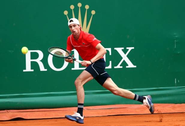 ROLEX MONTE-CARLO MASTERS PHOTOPQR NICE MATIN Jean François Ottonello ; Roquebrune-Cap-Martin ; 10 04 2024 ; Rolex Monte-Carlo Masters - Ugo Humbert Roquebrune-Cap-Martin France  Copyright: xPHOTOPQR NICExMATIN MAXPPPxJeanxFrançoisxOttonellox 20240410NIM0836 20240410NIM0836