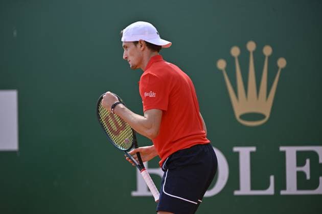 Tennis - Rolex Monte Carlo 2024 - ATP, Tennis Herren - Ugo Humbert - France TENNIS - Rolex Monte Carlo 2024 - MC - 10 04 2024 ChrysleneCaillaud Panoramic 