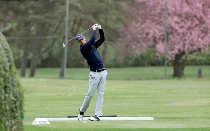 GOLF - Audi Circuit FROHNLEITEN,AUSTRIA,10.APR.24 - GOLF - Audi Circuit, GC Murhof. Image shows Jenson Whiting (GER).  GEPAxpictures xHansxOberlaender