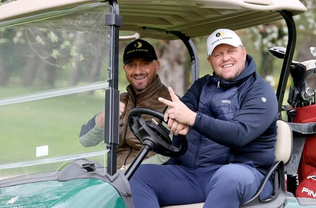GOLF - Audi Circuit FROHNLEITEN,AUSTRIA,10.APR.24 - GOLF - Audi Circuit, GC Murhof. Image shows Georg Lechner and Herbert Riegler.  GEPAxpictures xHansxOberlaender