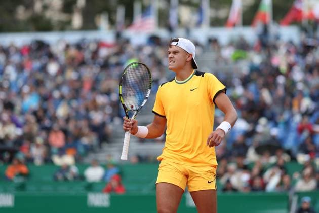 Holger Rune (Den) TENNIS : Rolex Monte Carlo Masters - 10 04 2024 AntoineCouvercelle Panoramic 