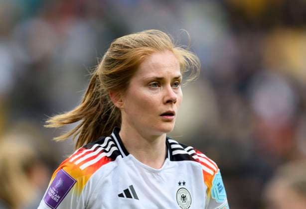 Sjoeke NUESKEN (Nüsken) (GER) Fussball EM-Qualifikation der Frauen 2.Spieltag, Deutschland (GER) - Island (ISL) 3:1, am 09.04.2024 in Aachen Deutschland. Â
