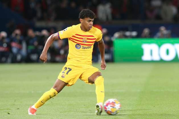 Lamine Yamal (FC Barcelone) FOOTBALL : Paris Saint Germain Vs FC Barcelone - Ligue des Champions - 10 04 2024 MichaelBaucher Panoramic 