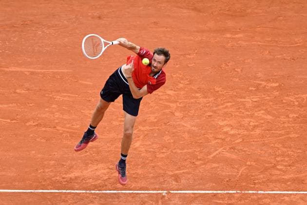 DANIIL MEDVEDEV, Tennis Rolex Monte-Carlo Masters 2024, azione, action, single shot TENNIS ROLEX MONTE-CARLO MASTERS 2024