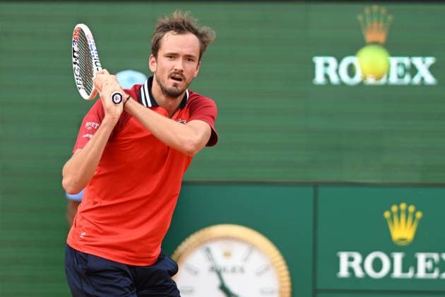 DANIIL MEDVEDEV, Tennis Rolex Monte-Carlo Masters 2024, azione, action, single shot TENNIS ROLEX MONTE-CARLO MASTERS 2024