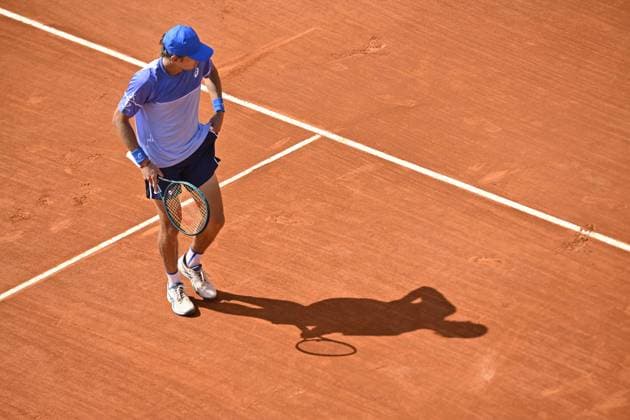 Tennis - Rolex Monte Carlo 2024 - ATP, Tennis Herren - Alex de Minaur - Australie TENNIS - Rolex Monte Carlo 2024 - MC - 11 04 2024 ChrysleneCaillaud Panoramic 