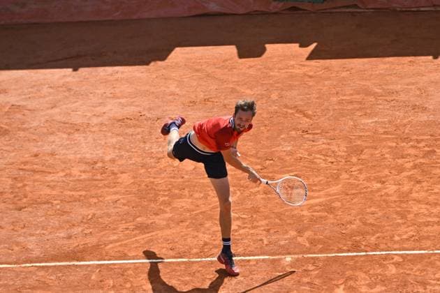 Tennis - Rolex Monte Carlo 2024 - ATP, Tennis Herren - Daniil Medvedev - Russie TENNIS - Rolex Monte Carlo 2024 - MC - 11 04 2024 ChrysleneCaillaud Panoramic 