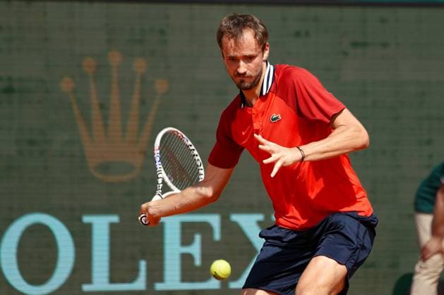 Daniil Medvedev (Russie) TENNIS : Monaco Rolex Master 1000 - 8eme de finale - Monaco - 11 04 2024 NorbertScanella Panoramic 