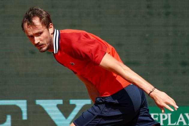 Daniil Medvedev (Russie) TENNIS : Monaco Rolex Master 1000 - 8eme de finale - Monaco - 11 04 2024 NorbertScanella Panoramic 