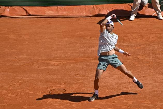 Tennis - Rolex Monte Carlo 2024 - ATP, Tennis Herren - Musetti - Italie TENNIS - Rolex Monte Carlo 2024 - MC - 11 04 2024 ChrysleneCaillaud Panoramic 