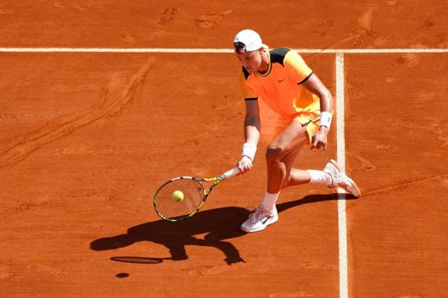 Holger Rune (Danemark) TENNIS : Monaco Rolex Master 1000 - 8eme de finale - Monaco - 11 04 2024 NorbertScanella Panoramic 