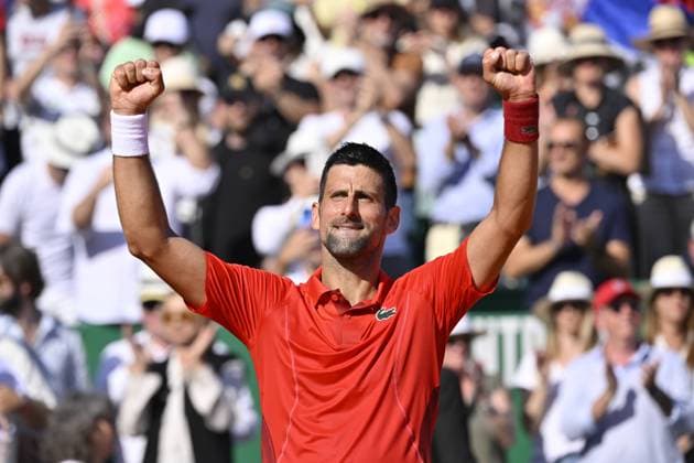 Tennis - Rolex Monte Carlo 2024 - ATP, Tennis Herren - Novak Djokovic - Serbie TENNIS - Rolex Monte Carlo 2024 - MC - 11 04 2024 ChrysleneCaillaud Panoramic 