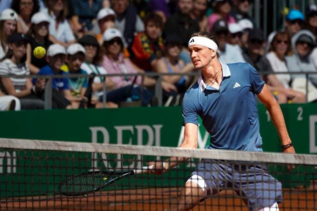 Alexander Zverev (Allemagne) TENNIS : Monaco Rolex Master 1000 - 8eme de finale - Monaco - 11 04 2024 NorbertScanella Panoramic 