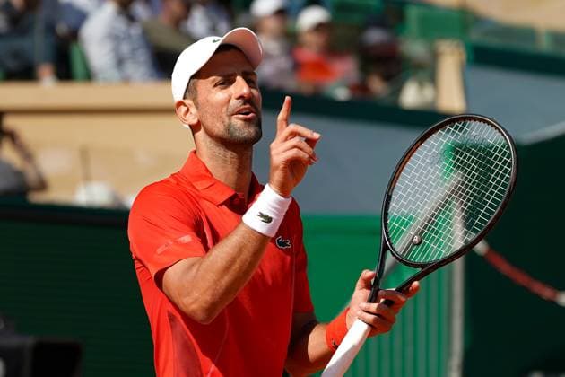 Novak Djokovic (Serbie) TENNIS : Monaco Rolex Master 1000 - 8eme de finale - Monaco - 11 04 2024 NorbertScanella Panoramic 