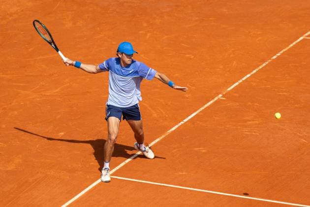 Rolex Monte-Carlo Masters - Day Five MONTE-CARLO, MONACO - APRIL 11: Alex de Minaur of Australia in action against Alexei Papyrin of Australia during their third round match on day six of the Rolex Monte-Carlo Masters at Monte-Carlo Country Club on April 11, 2024 in Monte-Carlo, Monaco. (Photo by Andy Astfalck) Copyright: xBEAUTIFULxSPORTS Astfalckx