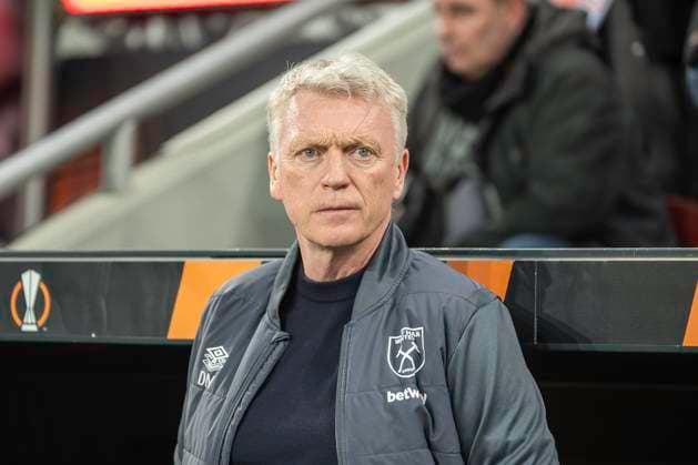 Fussball: UEFA Europa League, Saison 2023 2024, Viertelfinale, Hinspiel, Bayer 04 Leverkusen - West Ham United am 11.04.2024 in der BayArena in Leverkusen. David Moyed (West Ham United, Trainer). Foto: Kirchner-Media TH Copyright: xKirchner-Media THx