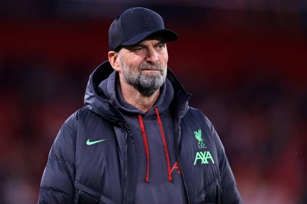 Fußball, EL, FC Liverpool - Atalanta Bergamo Football - UEFA Europa League - Quarter Final (1st Leg) - Liverpool v Atalanta 11 April 2024 Liverpool - UEFA Europa League - Quarter Final (1st Leg) - Liverpool v Atalanta - Liverpool manager Jurgen Klopp - Photo: Simon Stacpoole Offside. Liverpool UK Copyright: xSimonxStacpoolexOffside