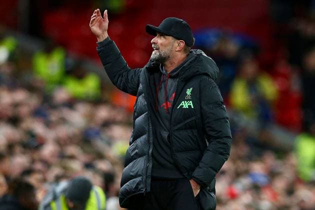 Liverpool manager Jurgen Klopp shows a look of dejection in the technical area after their side concedes a second goal Liverpool v Atalanta, UEFA Europa League, Quarter Final, First Leg, Football, Anfield, Liverpool, UK - 11 Apr 2024 EDITORIAL USE ONLY No use with unauthorised audio, video, data, fixture lists, club league logos or live services. Online in-match use limited to 120 images, no video emulation. No use in betting, games or single club league player publications. Copyright: xMattxWest Shutterstockx 14424886bd