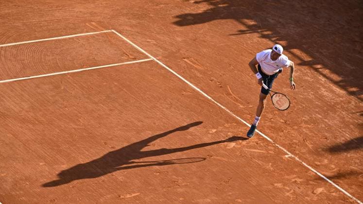 Tennis - Rolex Monte Carlo 2024 - ATP, Tennis Herren - Grigor Dimitrov - Bulgarie TENNIS - Rolex Monte Carlo 2024 - MC - 12 04 2024 ChrysleneCaillaud Panoramic 