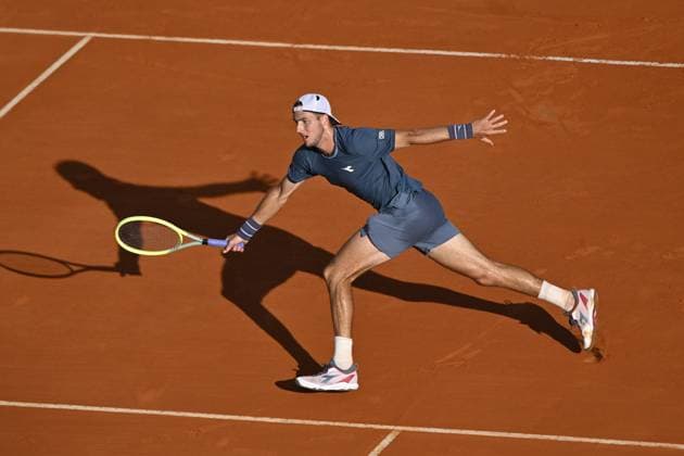 Tennis - Rolex Monte Carlo 2024 - ATP, Tennis Herren - Jean Lennerd Struff - Allemagne TENNIS - Rolex Monte Carlo 2024 - MC - 12 04 2024 ChrysleneCaillaud Panoramic 